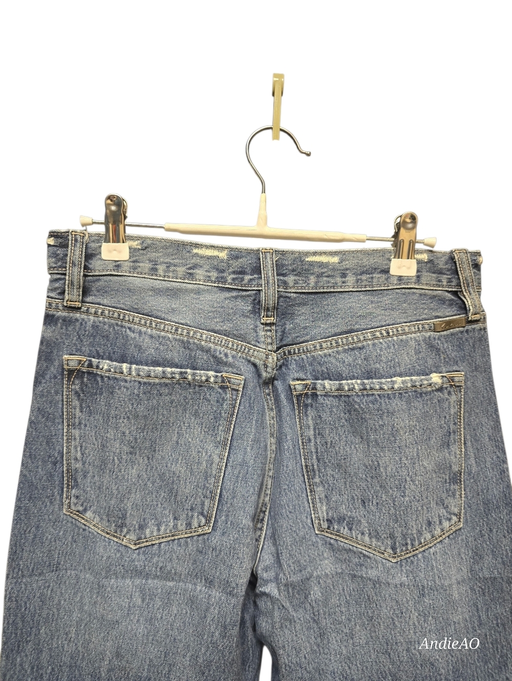 Kancan High Waist Distressed Straight Leg Cropped Jeans Sz. 27/7 - Picture 9 of 11